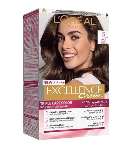 لوريال صبغة شعر 5 بني فاتح