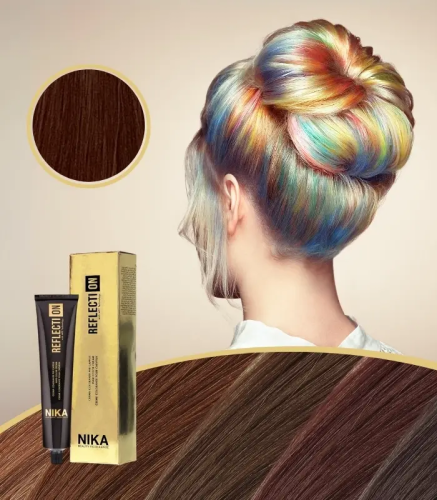 Nika natural brown hair dye light chocolate 5.08/5...