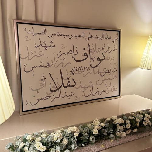 لوحة اسماء العائلة 1