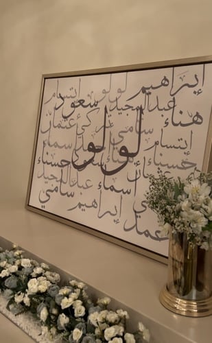 لوحة اسماء العائلة 1