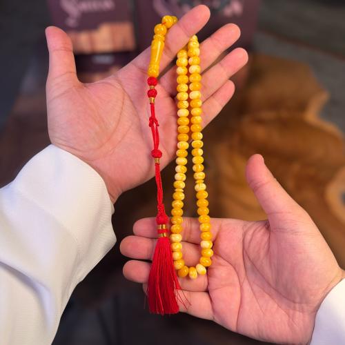 تراب كهرب مع كركوشة تفصال يدوي ذروي أصفر معتق