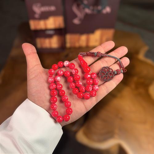 مسباح فاتوران طربزونة وردي معرق