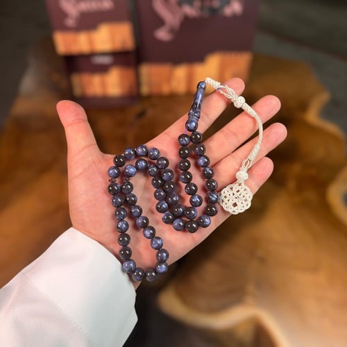 سبحة بكلايت لون خزامي لاڤندر ١٠ مل فضة