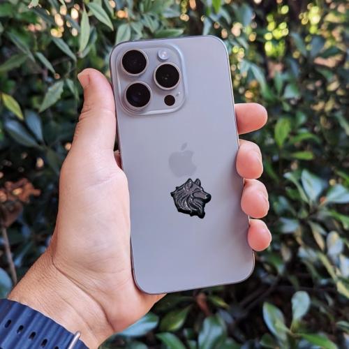 ستيكر معدن لاصق شعار ذيب