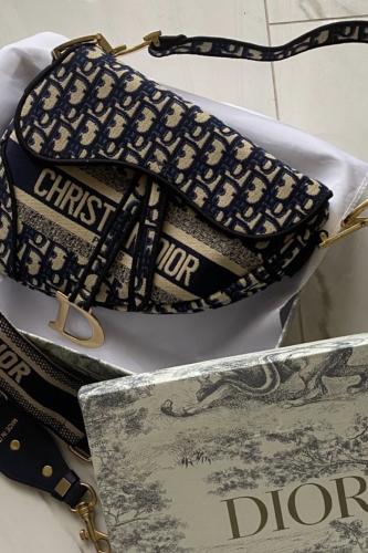 Dior bag with accessories