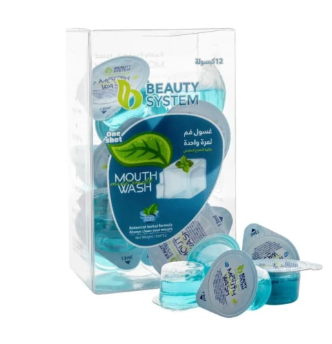 Breath freshening mouthwash capsules with refreshi...