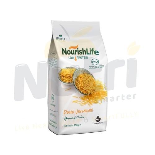 LOW PROTEIN PASTA VERMICILLI - Net Weight 250 Gram