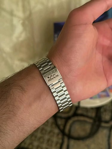 ساعة CASIO LTP فضي .