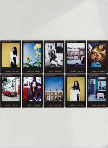 أفلام Fujifilm Instax Mini إطار بني