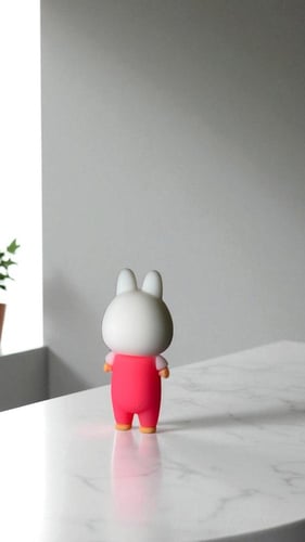 لابوبو labubu صغير يلتصق بالأجهزه والألواح