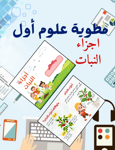 مطوية أجزاء النبات علوم أول ابتدائي