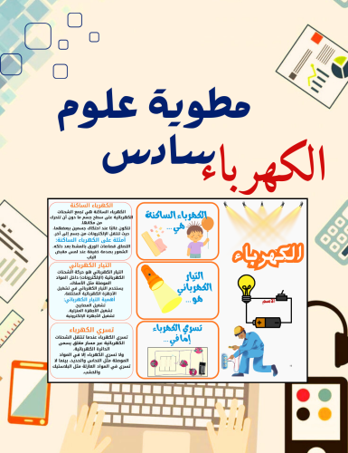 مطوية الكهرباء علوم سادس