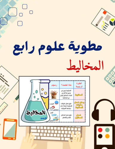 مطوية المخالبط علوم رابع