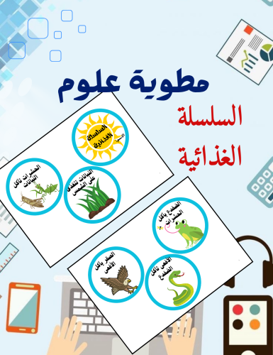 مطوية السلسلة الغذائية علوم