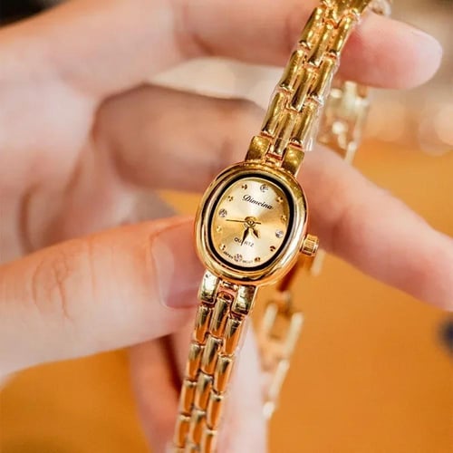 ساعة كوارتز نسائية فاخرة مربعة الشكل مستطيلة الشكل...