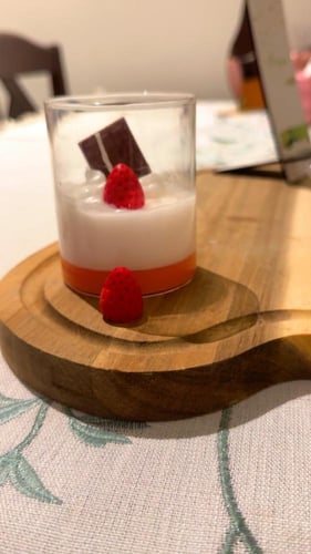 شمعة المهلبيه بالفانيلا والفرواله