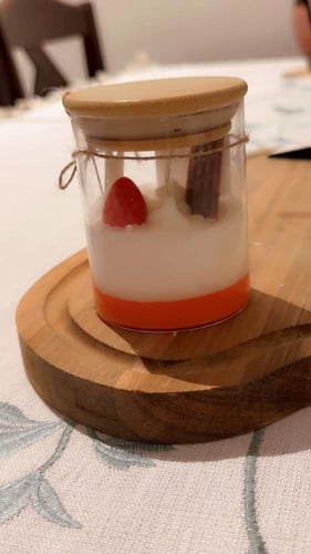 شمعة المهلبيه بالفانيلا والفرواله