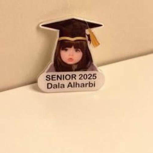 بروشات تخرج اسم وصوره اكرليك2025