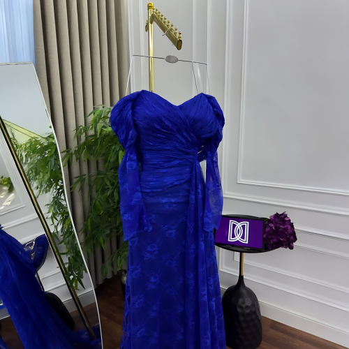 فستان ازرق ملكي