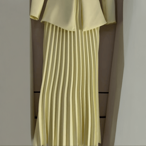 فستان ناعم ليموني