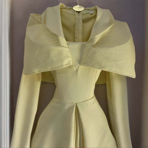 فستان ناعم ليموني