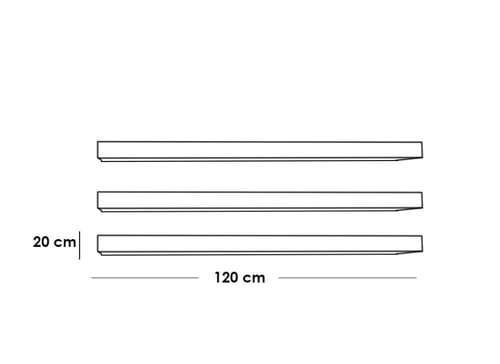 ركنة قهوة ام دي اف قطعتين - بني