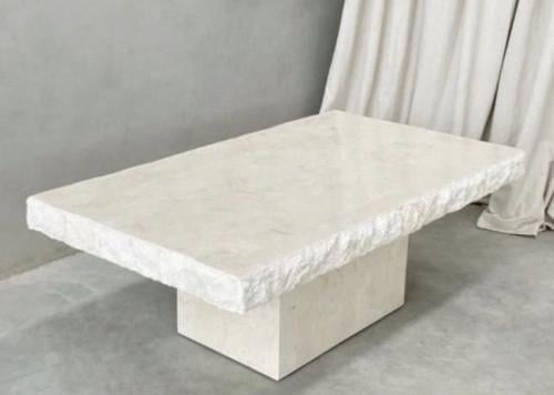 طقم طاولات رخام حجر 4قطع