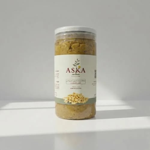 Aska mixture with crushed peanuts