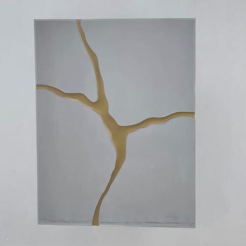 Modern rectangular mirror, model 24126