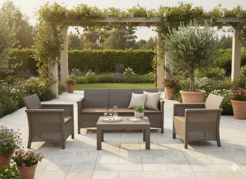 طقم حديقة بلاستيك 5 اشخاص، ss06