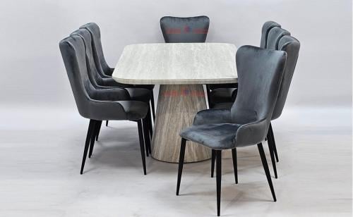 طاولة طعام خشب 8 كراسي