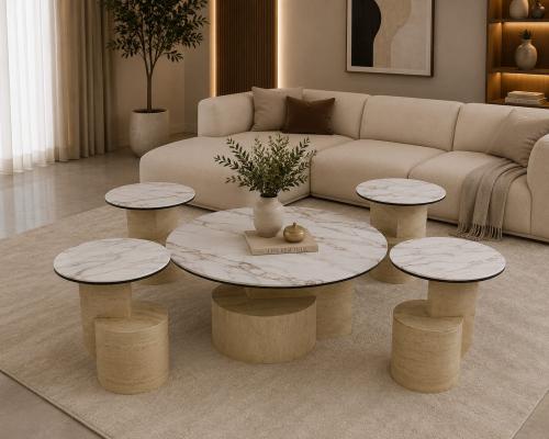 Modern table set, model m-004