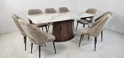 طاولة طعام رخام 8 كراسي, موديل A-263