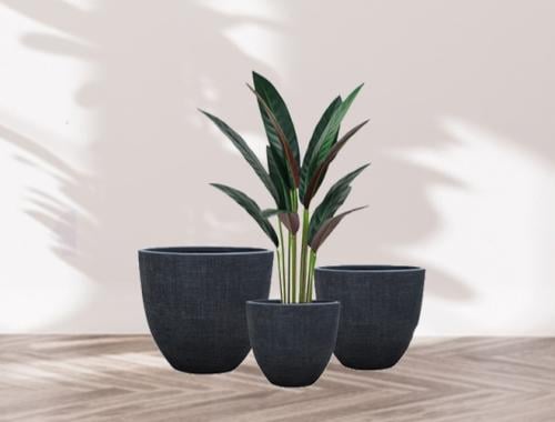 احواض نباتات "نسيج الحجر" من Drama Home