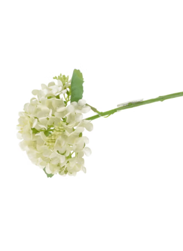 زهور صناعية أبيض/أخضر