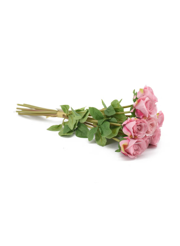 باقة من الزهور الاصطناعية أخضر / وردي