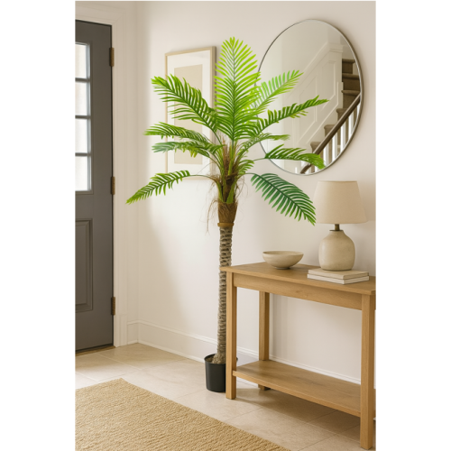 شجرة نخيل صناعية ديكور داخلي وخارجي بارتفاع 240 سم