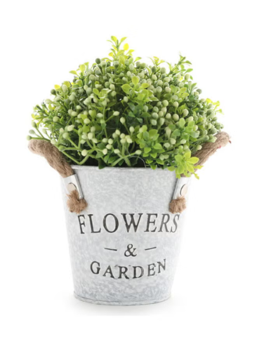 نبات صناعي مع أصيص أخضر 20x10x8سم