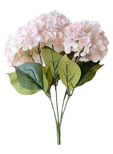 ورد صناعي يشبه الورد الأوروبي أبيض/وردي/أخضر 0.096...