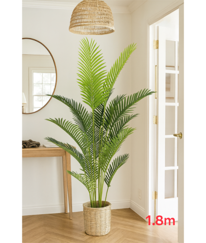 شجرة نخيل صناعية ديكور داخلي بارتفاع 180 سم