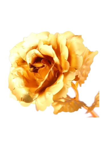 زهرة مطلية بالذهب ذهبي