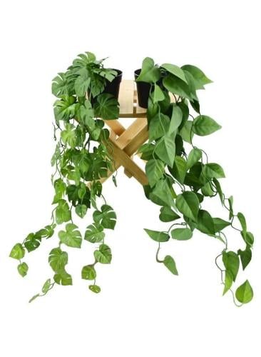 نبات صناعي في آنية متدلي داخلي/خارجي