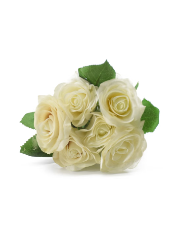 باقة من الزهور الاصطناعية أخضر/أبيض