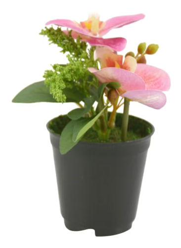 نبات اصطناعي في أصيص متعدد الألوان