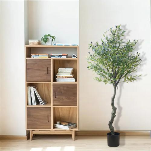 شجرة زيتون صناعية 150 سم – أصيص أسمنتي بتصميم عصري