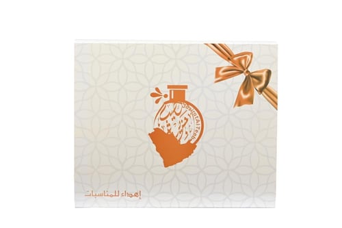 توزيعات مسك العروس 12 عبوة + 12 كيس للأهداء