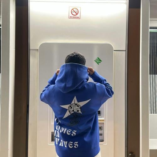 Blue Hoodie L size