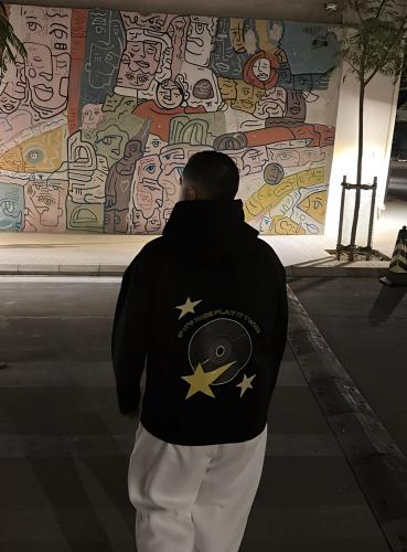 Black hoodie