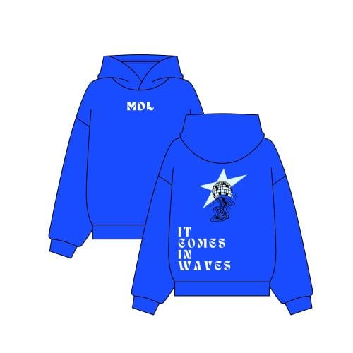 Blue hoodie
