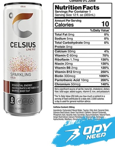 سيليوس مشروب الطاقة الأساسي 355 مل